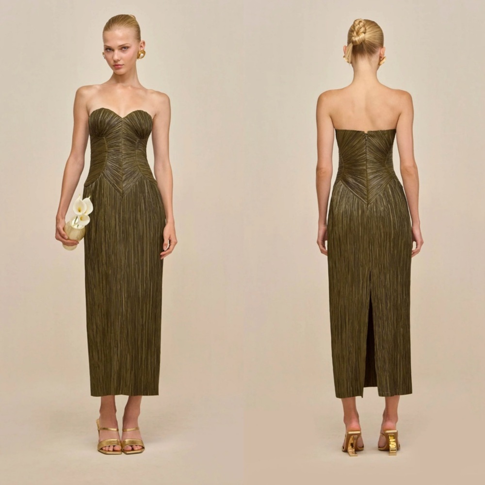 Cult Gaia Ashika Midi dress in Rosemary Size 00 NEW! New without tags!